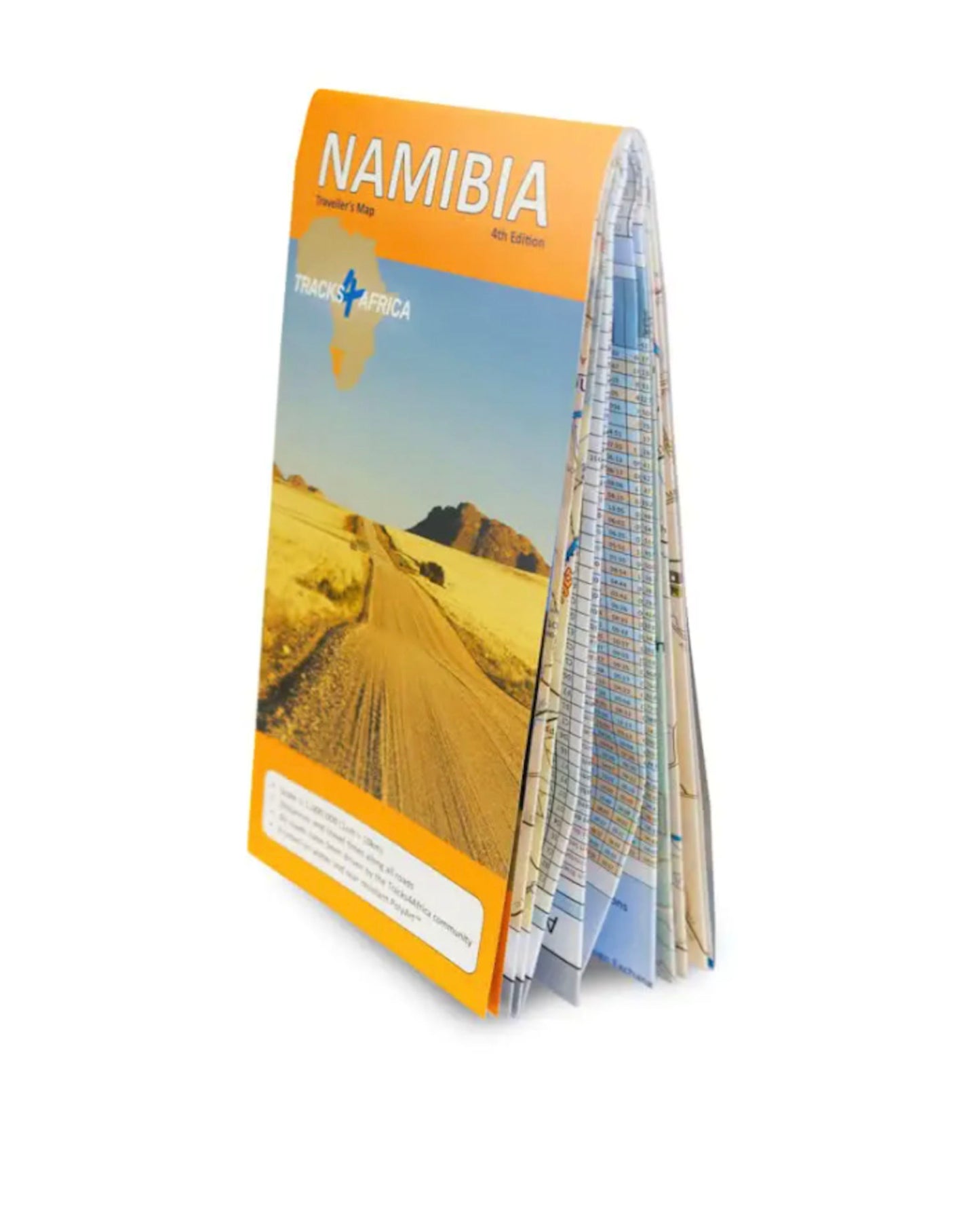 Tracks4Africa Namibia Traveller's Paper Map - 4th Edition