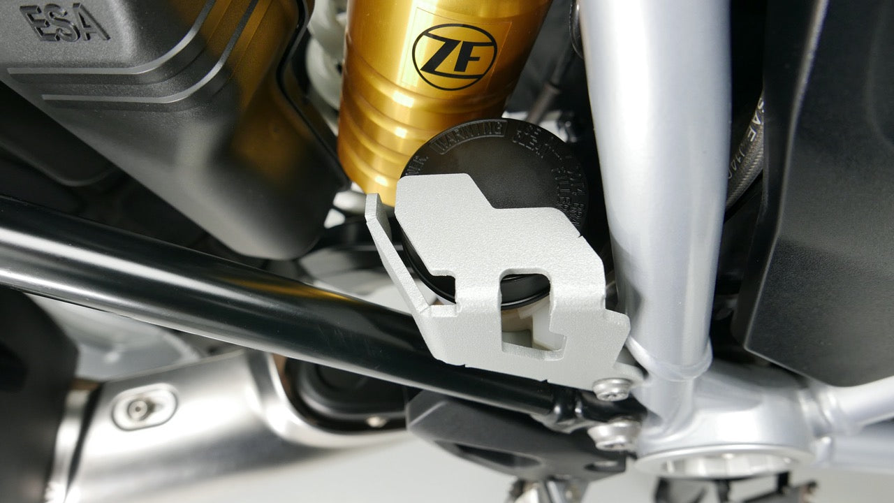 Brake Reservoir Guard - Aluminum - BMW R1250GS & ADV / R1200GS & ADV, 2013-ON (WATER COOLED)