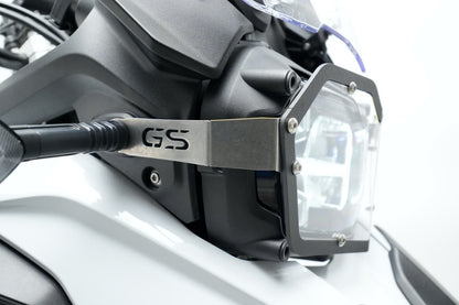 Head Light Guard - Clear Plexi / Stainless - BMW F850GS / F750GS